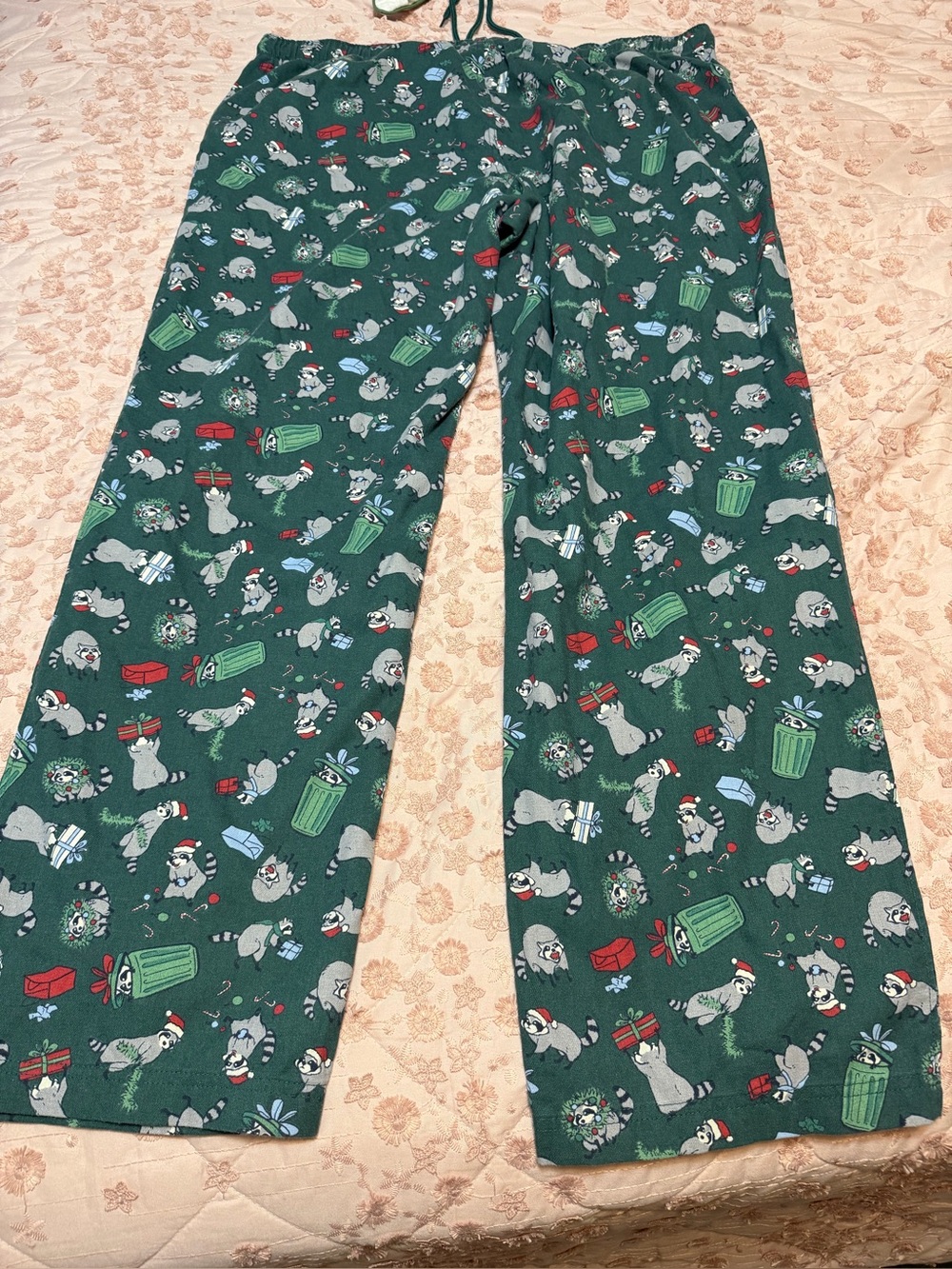 Duluth Trading Co Men's Christmas Holiday Flannel Pajama Pants Green - XL x 32